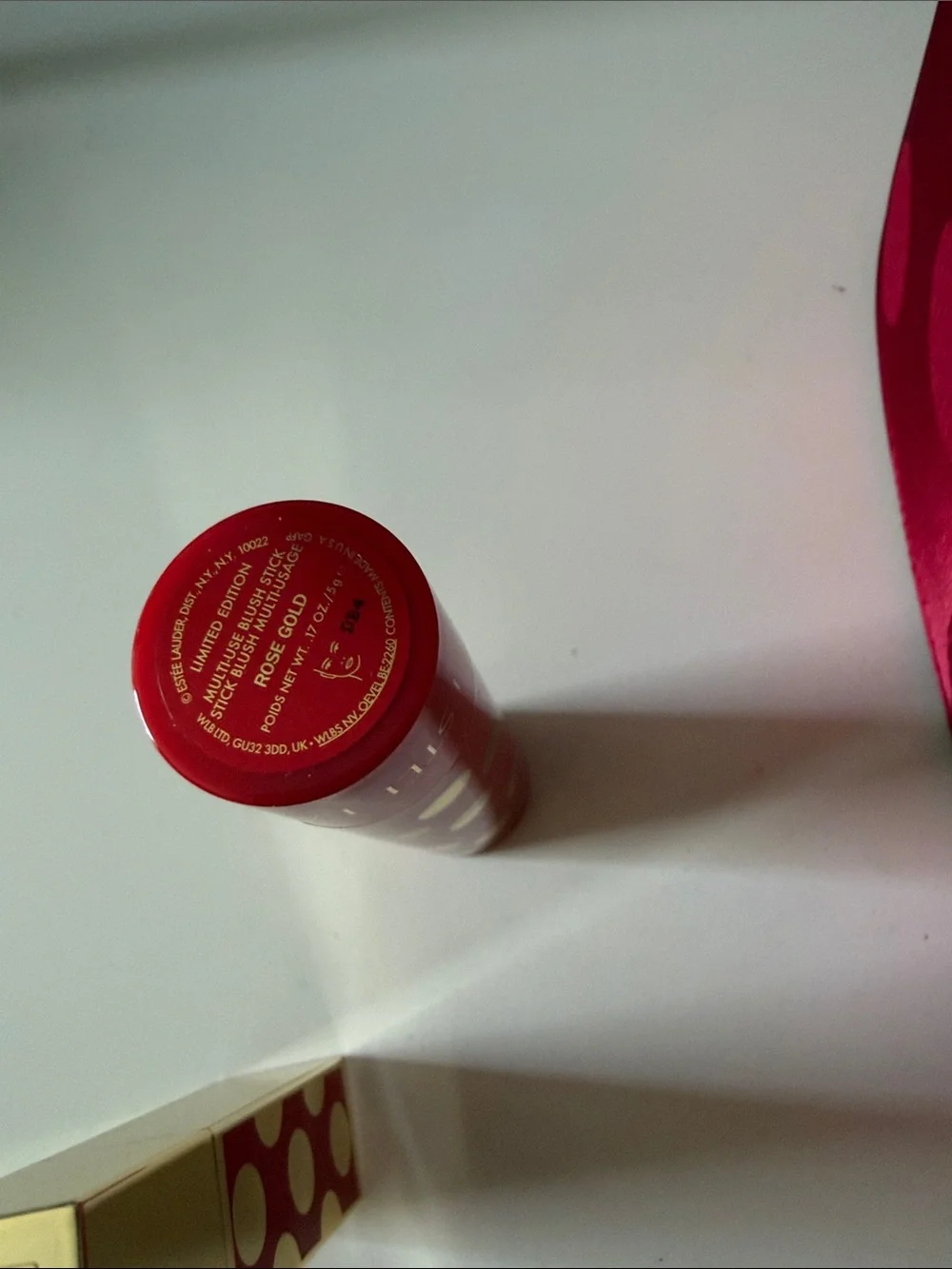 Estee Lauder Hot Pink Polka Dot 2 Lipstick & 1 Gloss and 1 blush stick travelSet